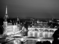 MICHEL SETBOUN - Paris and Seine river at night - 3MS3290