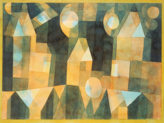 Paul Klee - Three Houses and a Bridge - 3PK1506