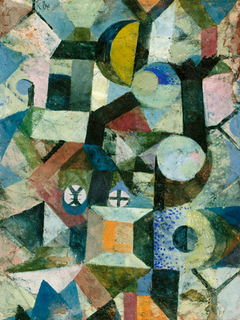 Paul Klee - Composition with the Yellow Half -Moon and the Y - 3PK2104