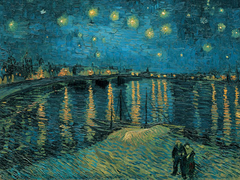 Van Gogh - Noche estrellada sobre el Ródano - 3VG058