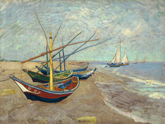 Van Gogh - Fishing Boats on the Beach at Les Saintes-Maries-de-la-Mer - 3VG1050