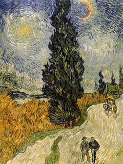 Van Gogh - Camino con Cipreses (detail) - 3VG559 - comprar online