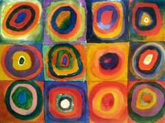 WASSILY KANDINSKY - Squares with Concentric Circles - 3WK2616