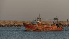 Buque en el Puerto de Mar del Plata