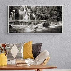 PANGEA IMAGES - Waterfall in a forest (BN) - 2AP5170 - comprar online