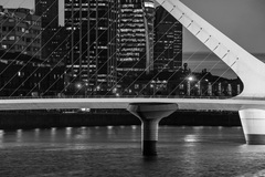 Puente de la Mujer, Buenos Aires (BW)