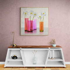 CYNTHIA ANN - Poppies in crystal vases (Purple I) - 1AN4584 - comprar online