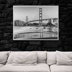 Playa Baker y puente Golden Gate, San Francisco (BW) - 3AP3314 - comprar online