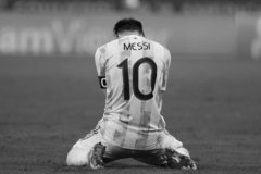 Messi en la Copa América (BW)