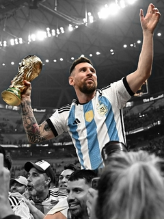 Messi levantando la copa #7