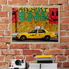 MICHEL SETBOUN - Taxi and mural painting, NYC - 3MS3271 - comprar online