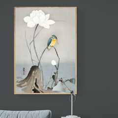 OHARA KOSON - Kingfisher with Lotus Flower - 3JP5684 - comprar online