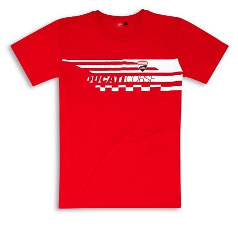 REMERA DUCATI RED CHECK