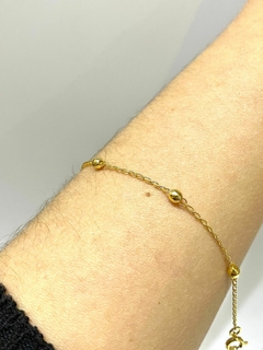 PULSEIRA BOLINHAS CHAPA - comprar online