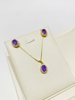 CONJUNTO OVAL LAVANDA