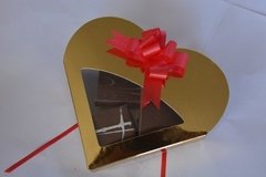 Caja de Corazón Cartulina con Chocolate Artesanal - tienda online