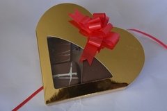 Caja de Corazón Cartulina con Chocolate Artesanal - comprar online