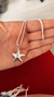 Dije estrella de mar inflada de plata 925 - Joyas Lua .com