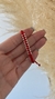 Pulsera Roja Y Bolitas DOBLE FILA DE PLATA 925 - comprar online