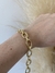 Pulsera Dorada Eslabones Dobles de acero quirúrgico dorado - comprar online