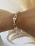 Pulsera Eslabones Combinados DE ACERO QUIRÚRGICO BLANCO