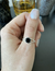 anillo tachi cristal negro de plata 925