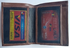 Billetera en Cuero Color Siena (Tabaco) - comprar online
