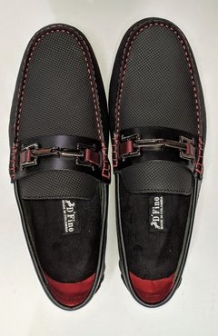 zapato moccasin negro dfino