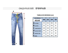 Calça Jeans D'Graud - Plus Size - AZSXD13 - llimports