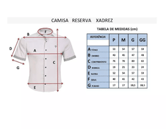 Camisa Manga Curta Reserva - Xadrez - BNM10