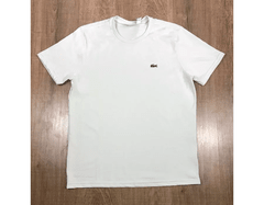 Camiseta Lacoste Lisa - Creme Logo Verde - TY8U85 - comprar online