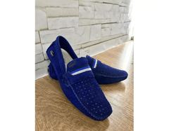 Mocassim Lacoste Azul Royal - MLAZN01