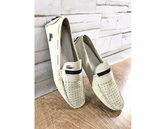 Mocassim Lacoste branco - mslb02