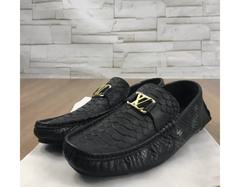 Mocassim Louis Vuitton - Diferenciado Preto Brilha... - comprar online