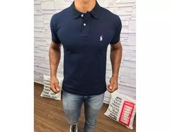 Polo Ralph Lauren Azul Marinho com cavalo branco -...