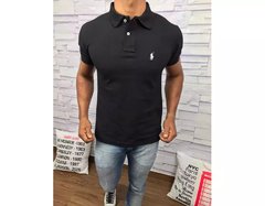 Polo Ralph Lauren Preta com cavalo branco - PRLP10