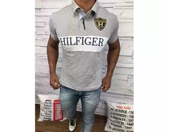 Polo Tommy Hilfiger - Cinza/amarelo - PTMMN256