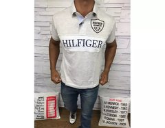 Polo Tommy Hilfiger - Cinza Logo Cinza - FT7G71