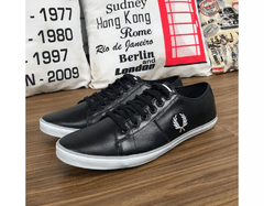 Sapatênis Fred Perry- Lateral Risco Cinza - SFP456