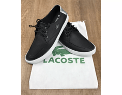 Sapatênis Lacoste Preto - Jacaré Prata - RDFCG32