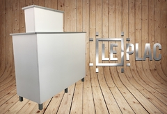 Mostrador Mueble Comercial Caja 1.50 Mts Blanco - tienda online
