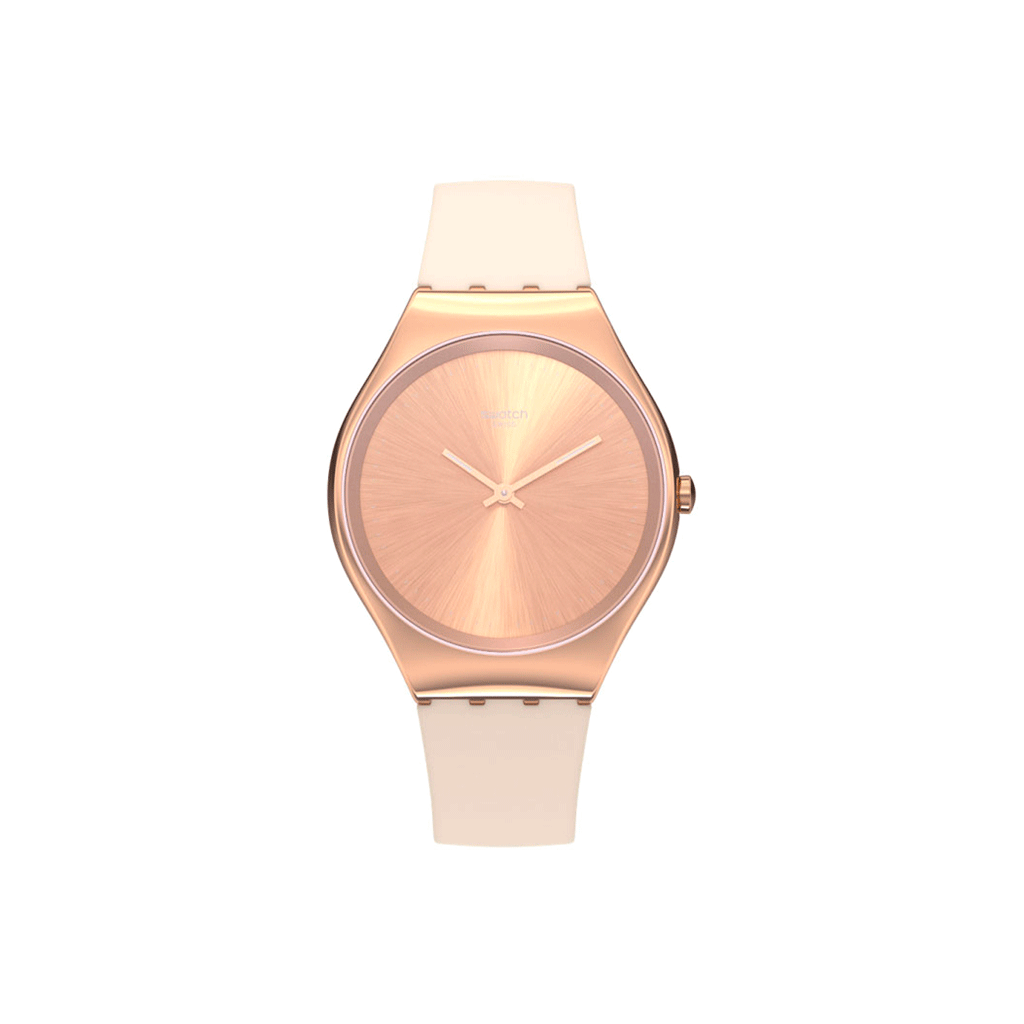  Swatch Reloj unisex SKINROSEE (Modelo: SYXG101), Rosado,  Pulsera : Ropa, Zapatos y Joyería