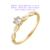 Anel solitário de ouro 18k/750 - modelo 43663/42663 para pedido de noivado ou aniversário de 15 anos - comprar online