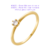 Anel solitário de ouro 18k/750 - modelo 43683/42683 para pedido de noivado ou aniversário de 15 anos - comprar online