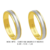 BP13- Alianças de ouro 18k amarelo e branco, para noivado, casamento e bodas