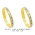 BP14- Alianças de ouro 18k amarelo e branco, para noivado, casamento e bodas.