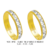 BP16 - Alianças de ouro 18k amarelo e branco, para noivado, casamento e bodas.