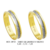 BP50- Alianças de ouro 18k amarelo e branco, para noivado, casamento e bodas.