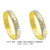 BP6 - Alianças de ouro 18k amarelo e branco, para noivado, casamento e bodas.