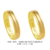 BV13- Alianças de ouro 18k amarelo e rosé, para noivado, casamento e bodas.